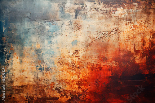 Abstract vintage gray and red textured background, rusty metal texture.