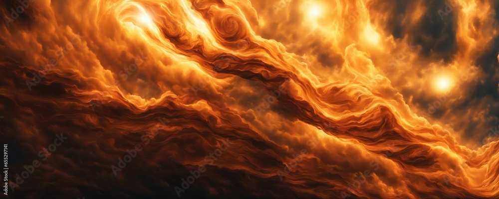Fototapeta premium flames are swirling in the air in a swirling pattern