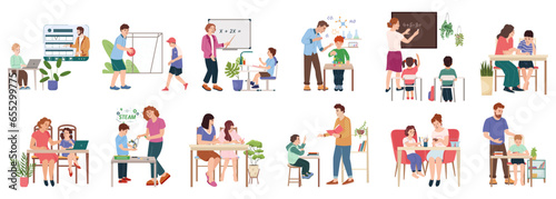 Education Flat Set