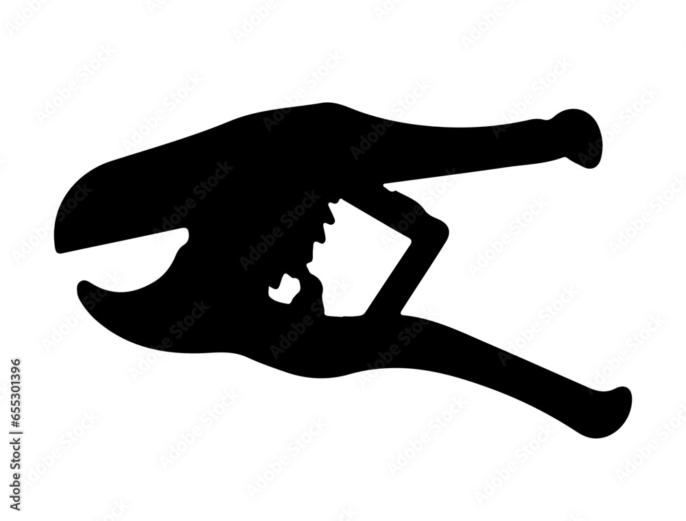 Pipe cutter silhouette vector art white background Pipe cutter silhouette vector art white background