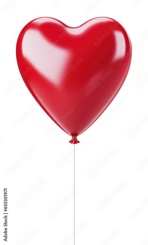 Heart Balloon Isolated on Transparent Background
