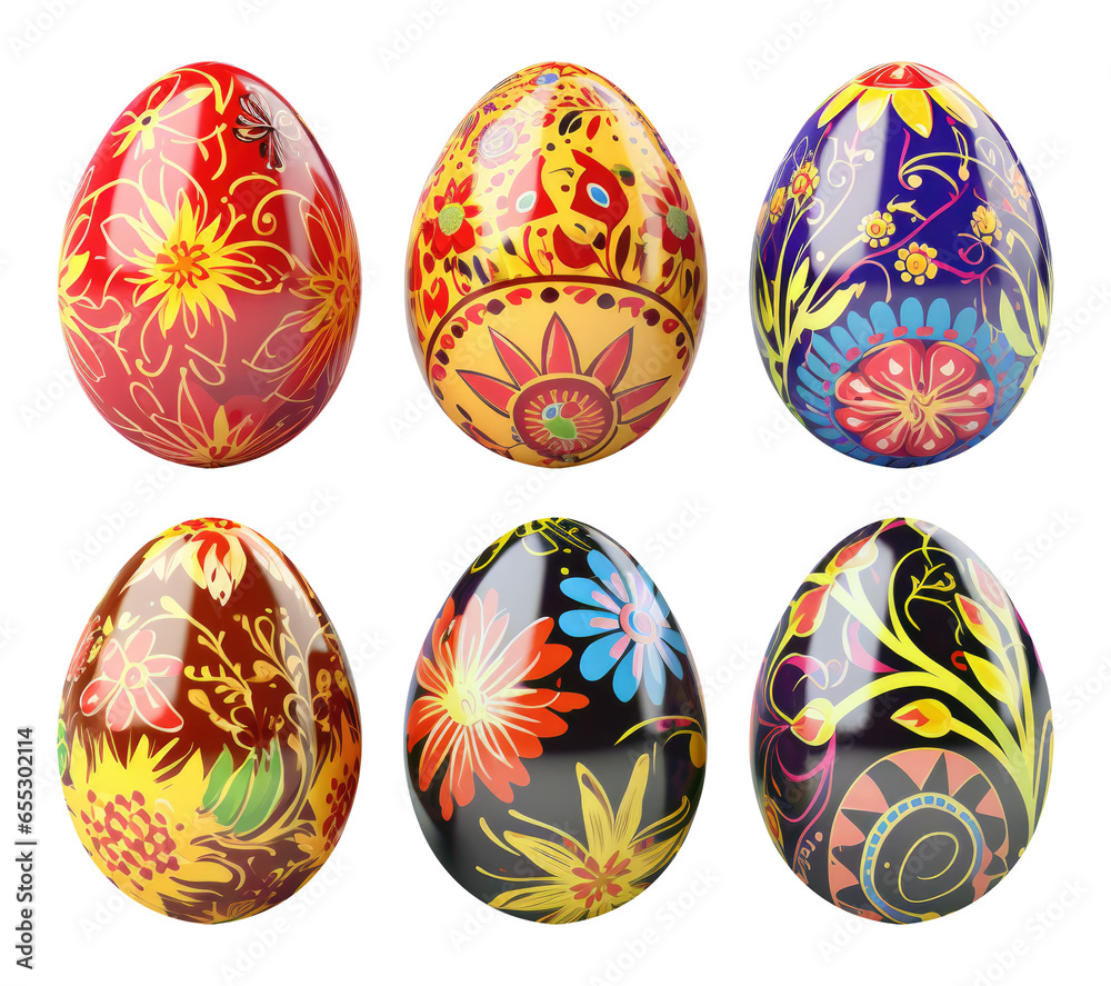 Easter Egg Set Isolated on Transparent Background
Easter Egg Set Isolated on Transparent Background