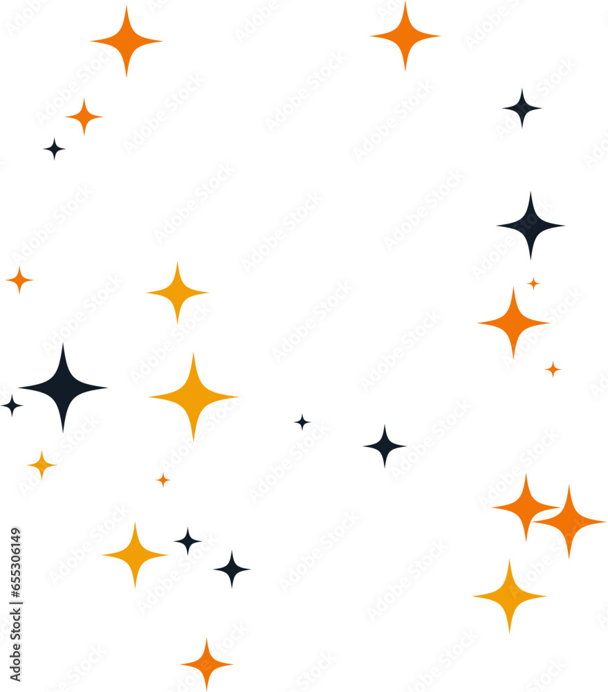 Halloween Sparkles Decoration Cute Stars in Vibrant Black and Orange Halloween Sparkles Decoration Cute Stars in Vibrant Black and Orange