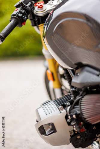 motocykl, chromowany