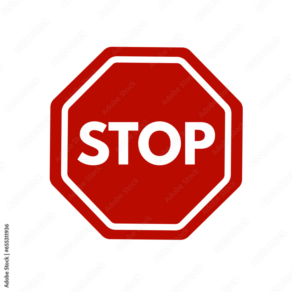 stop sign isolated on white stop sign isolated on white