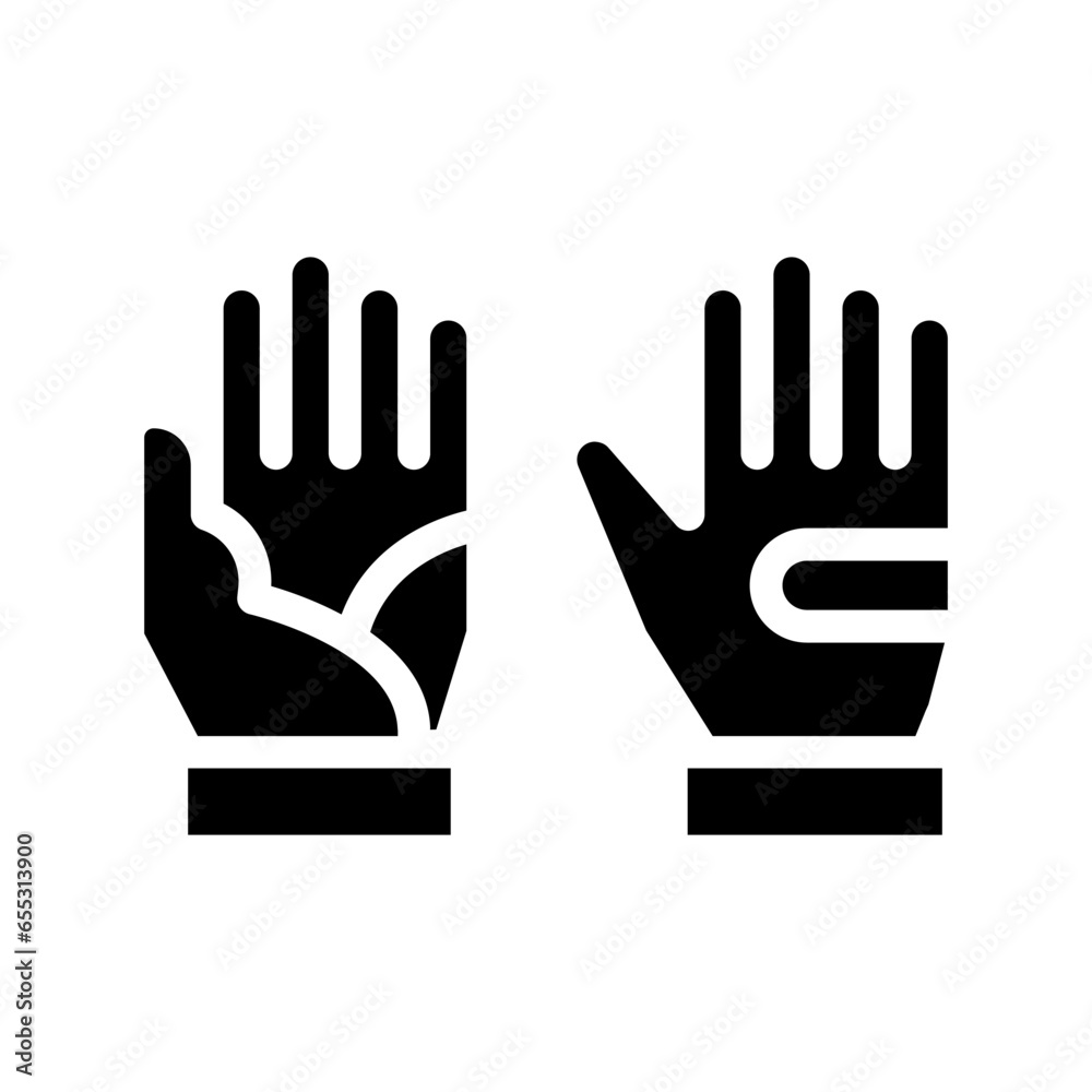 golf gloves glyph icon illustration vector graphic. Simple element illustration vector graphic, suitable for app, websites, and presentations isolated on white background golf gloves glyph icon illustration vector graphic. Simple element illustration vector graphic, suitable for app, websites, and presentations isolated on white background