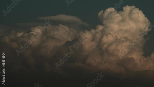 4K.60fps.Fantastic colorful dramatic sky with clouds.Perfect for cinema, background.Timelapse.