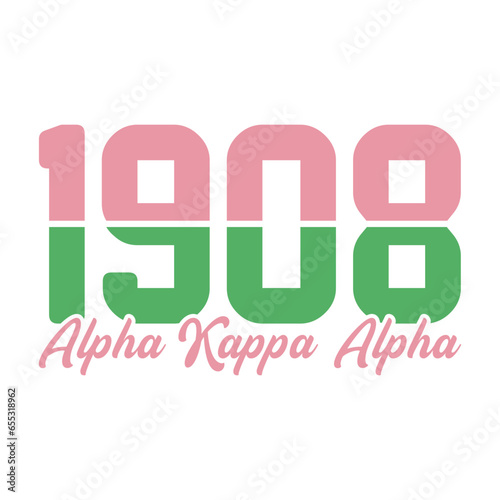 1908 alpha kappa alpha vector arts eps 