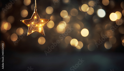 christmas lights background © Marvin