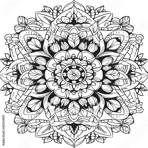 mandala coloring page for adults