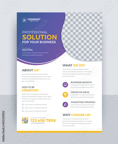 corporate commercial business flyer design