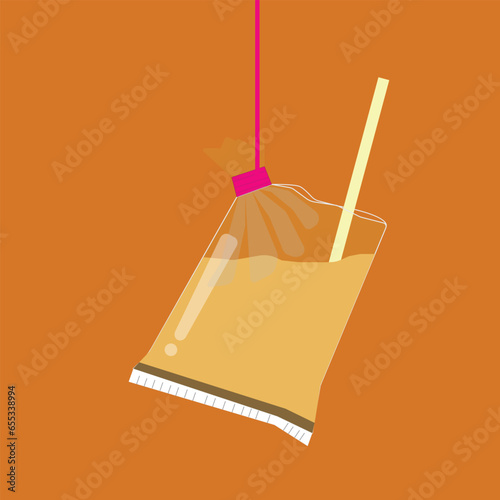A vector of milk tea with 