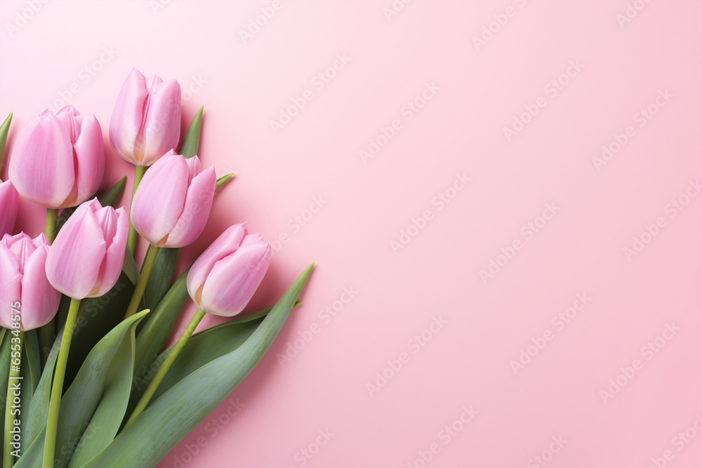 Bloom nature tulip floral flower decoration bouquet easter blossom background holiday greeting spring pink
