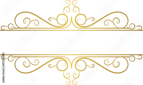 Vector vintage royal title border or text frame ornament elements, Luxury vintage Border wedding invitation card frame border png and vector