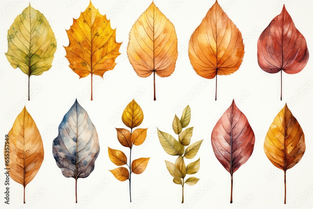 Obraz premium collection of autumn leaves