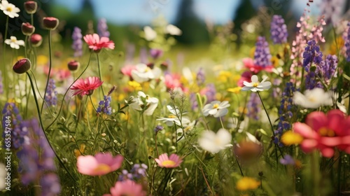 wild flowers in a meadow