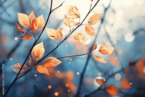 autumn leaves background © Man888