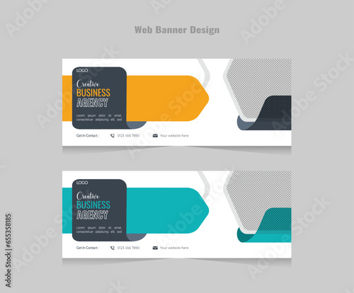 Web Banner Layout design template
