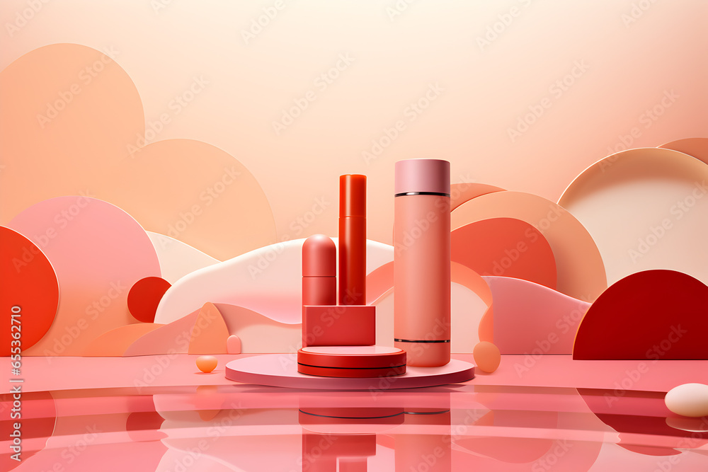 Cosmetic Product Background for Stunning Beauty and Makeup Concepts Cosmetic Product Background for Stunning Beauty and Makeup Concepts