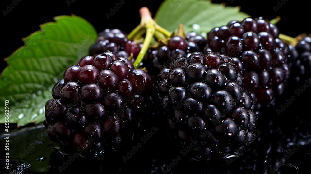 fresh berries with green leaves fresh berries with green leaves