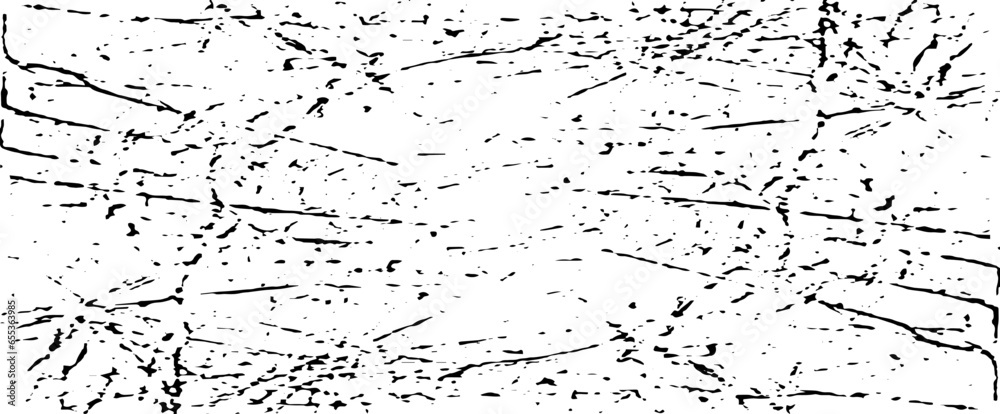 Obraz premium Scratched Grunge Urban Background Texture Vector. Dust Overlay Distress Grainy Grungy Effect. Distressed Backdrop Vector Illustration. Isolated Black on White Background. EPS 10.