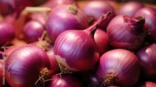 Full frame shot of purple onions