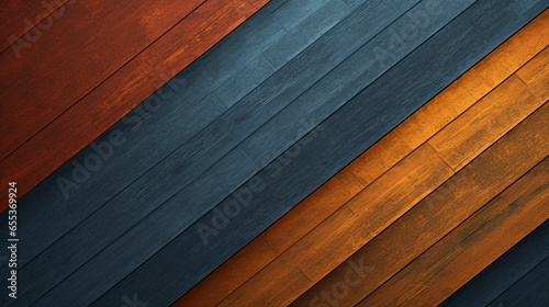 A vibrant and textured wooden wall in various colors created with Generative AI technology