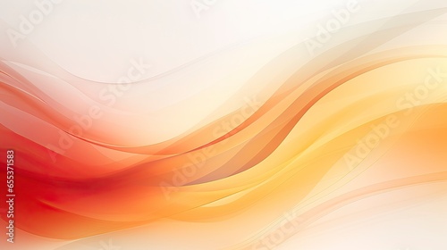 Abstract orange and white wave background created with Generative AI technology