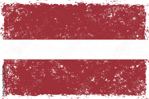 Latvia flag grunge distressed style