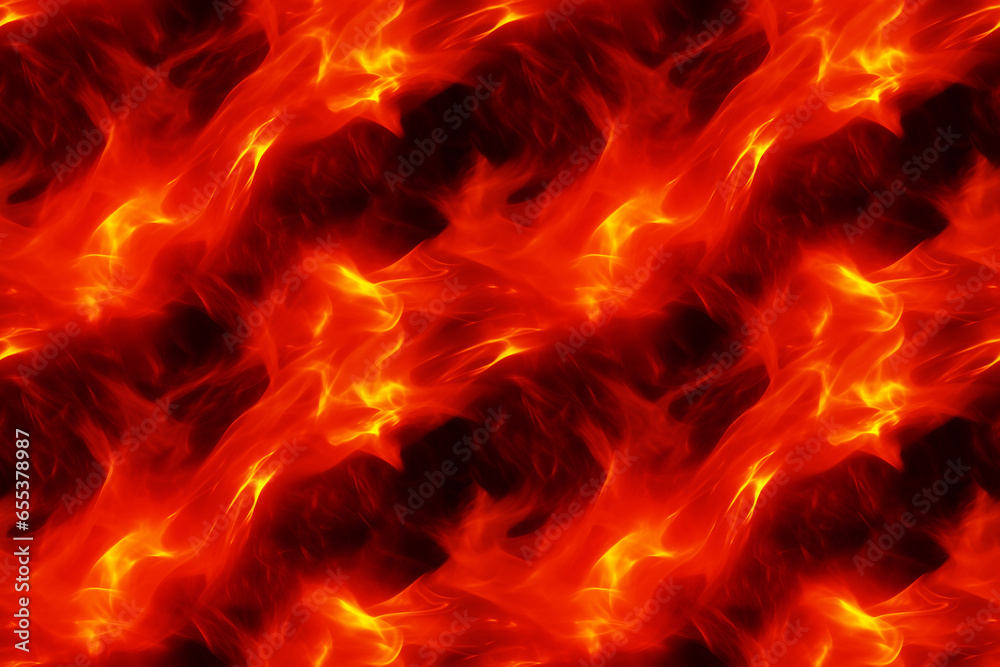 Intense flames dance diagonally across a sleek black canvas. Seamless repeatable background. Intense flames dance diagonally across a sleek black canvas. Seamless repeatable background.