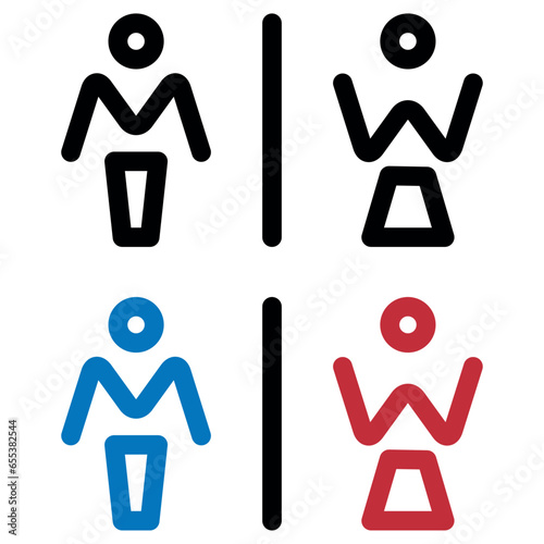 WC, Toillete - Zeichen, Schild, Symbol, Icon