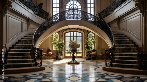 Luxury interior of the Grand Palais  Paris  France
