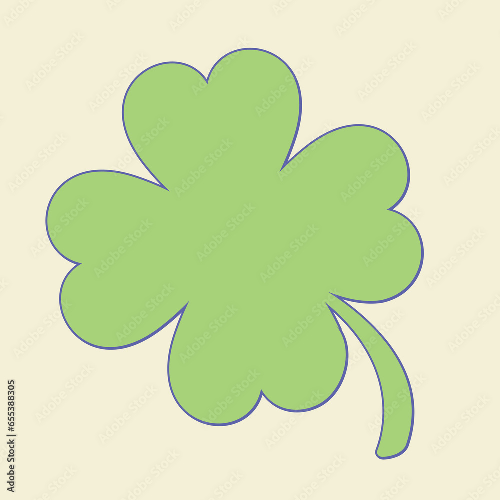 Four leaf clover. Best for web, print, package, advertising, logo creating and branding design. Vector illustration Four leaf clover. Best for web, print, package, advertising, logo creating and branding design. Vector illustration