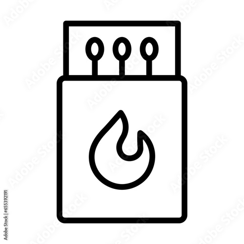 Outline Matchbox icon
