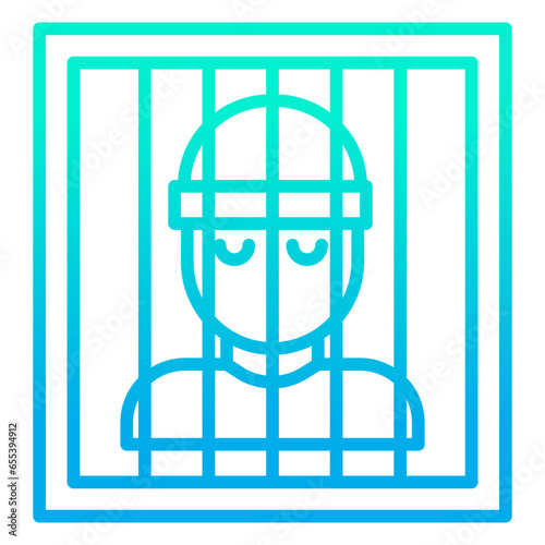 Outline gradient Thief icon