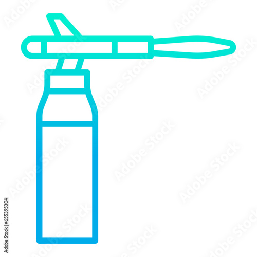 Outline gradient Blowtorch icon