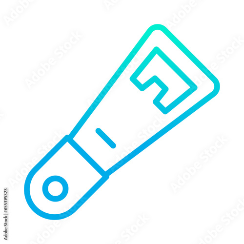 Outline gradient Bottle opener icon