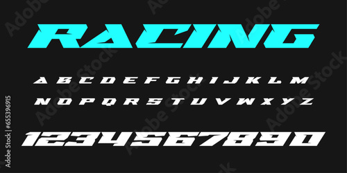 Racing lettering vector graphic apparel clothing prints eps svg png. Typography Fonts graphics designs posters stickers. Download it Now in high resolution format and print it in any size