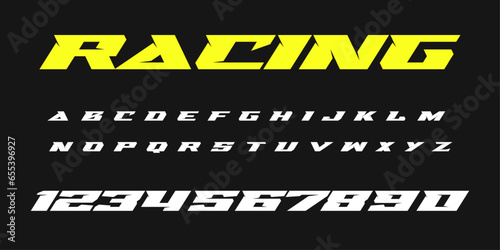 Racing lettering vector graphic apparel clothing prints eps svg png. Typography Fonts graphics designs posters stickers. Download it Now in high resolution format and print it in any size