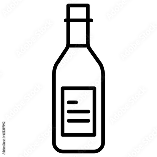 Outline Wine bottle icon