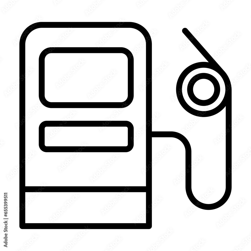 Outline Gas station icon