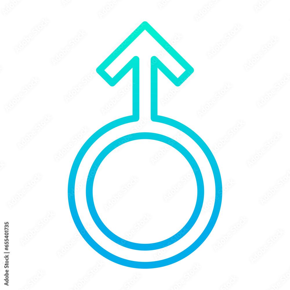 Outline gradient Male icon Outline gradient Male icon