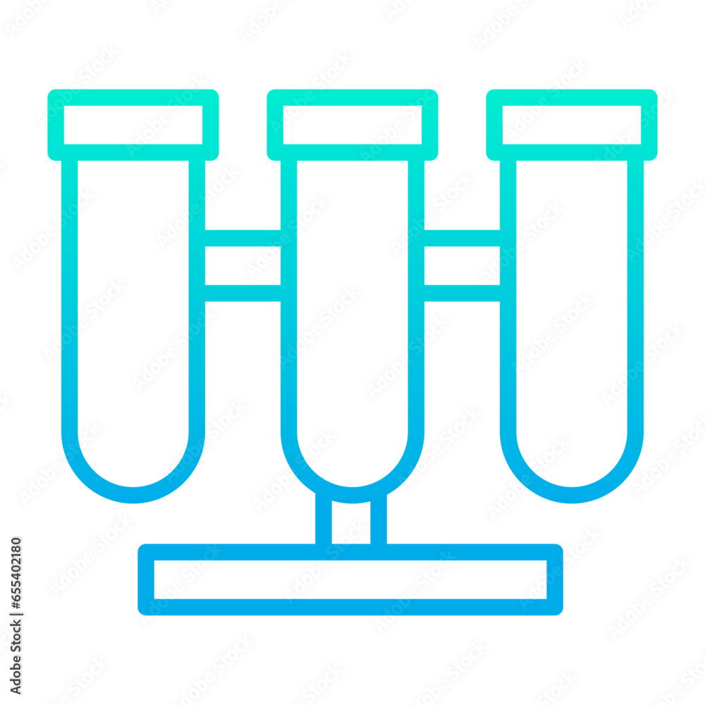 Outline gradient Experiment icon Outline gradient Experiment icon