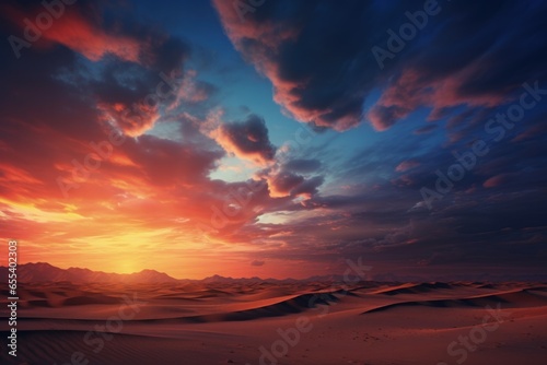 Beautiful desert sunset