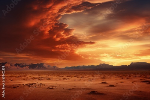 Beautiful desert sunset