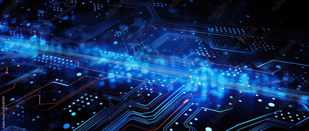 futuristic digital electric tech circuit board pattern background