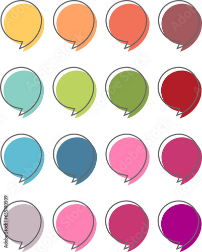 dialogue bubble icon, on a transparent background, PNG format