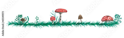Waldblätter, Pilze & Blumen