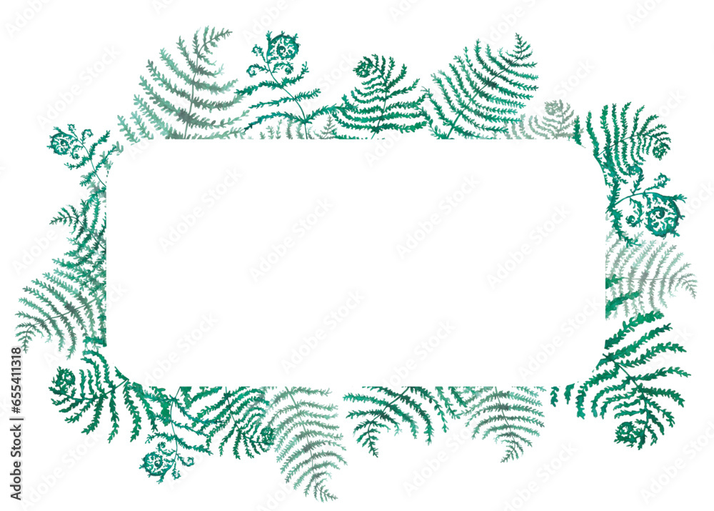 Fototapeta premium Waldblätter, Pilze & Blumen