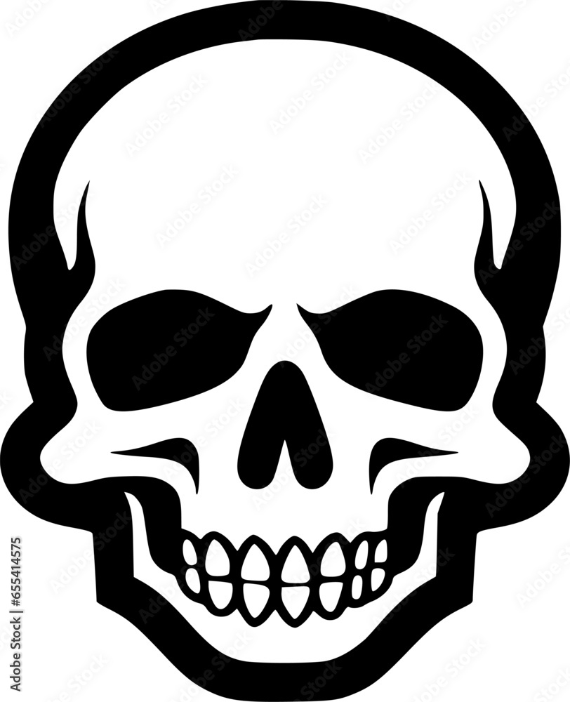 Skull - Minimalist and Flat Logo - Vector illustration Skull - Minimalist and Flat Logo - Vector illustration